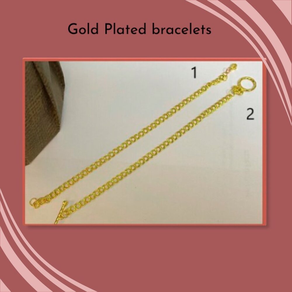NEW Gold-plated chain bracelets